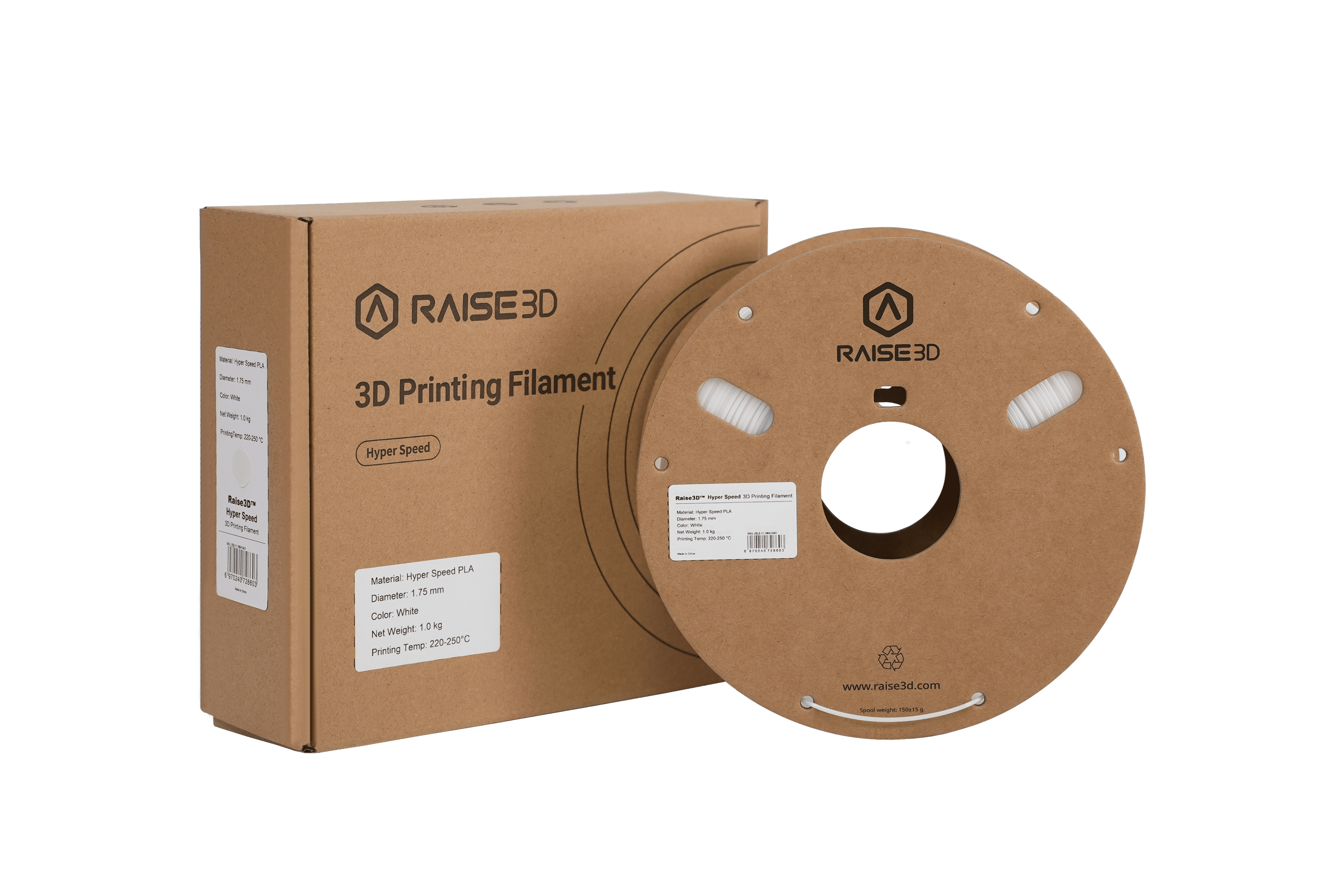 RAISE3D HYPER SPEED NATURAL PLA FILAMENT - 1.75 mm - 1kg - mechatronik24